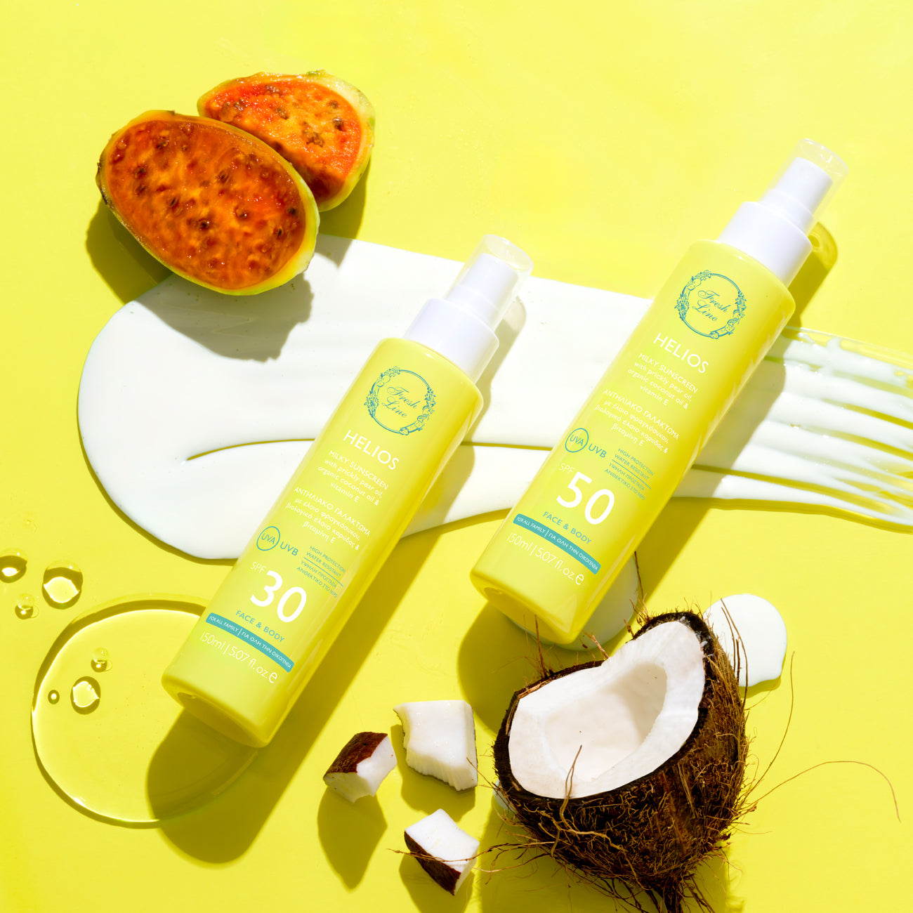 Helios Αντηλιακό Γαλάκτωμα SPF30 για Πρόσωπο & Σώμα