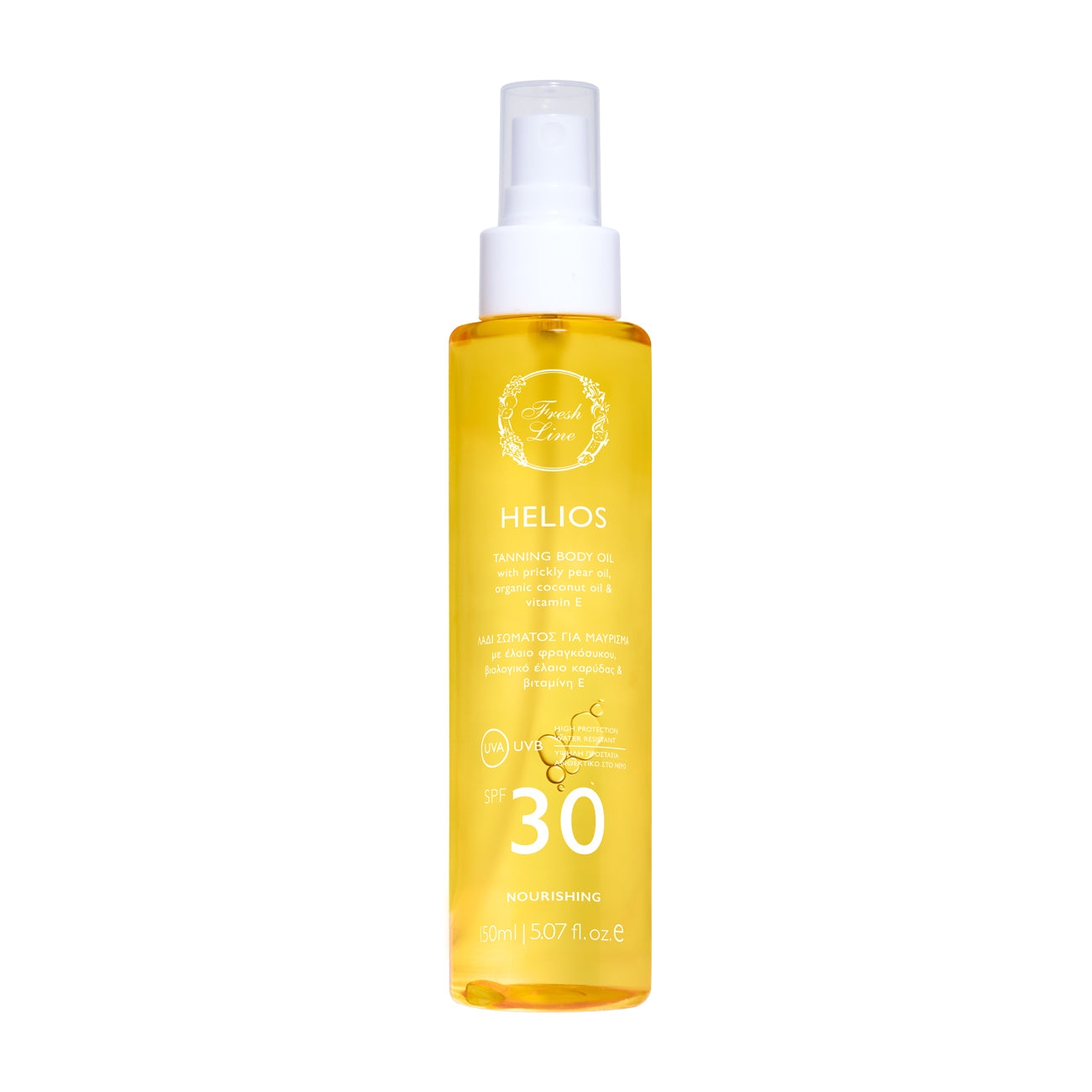 Helios Λάδι Σώματος για Μαύρισμα SPF30