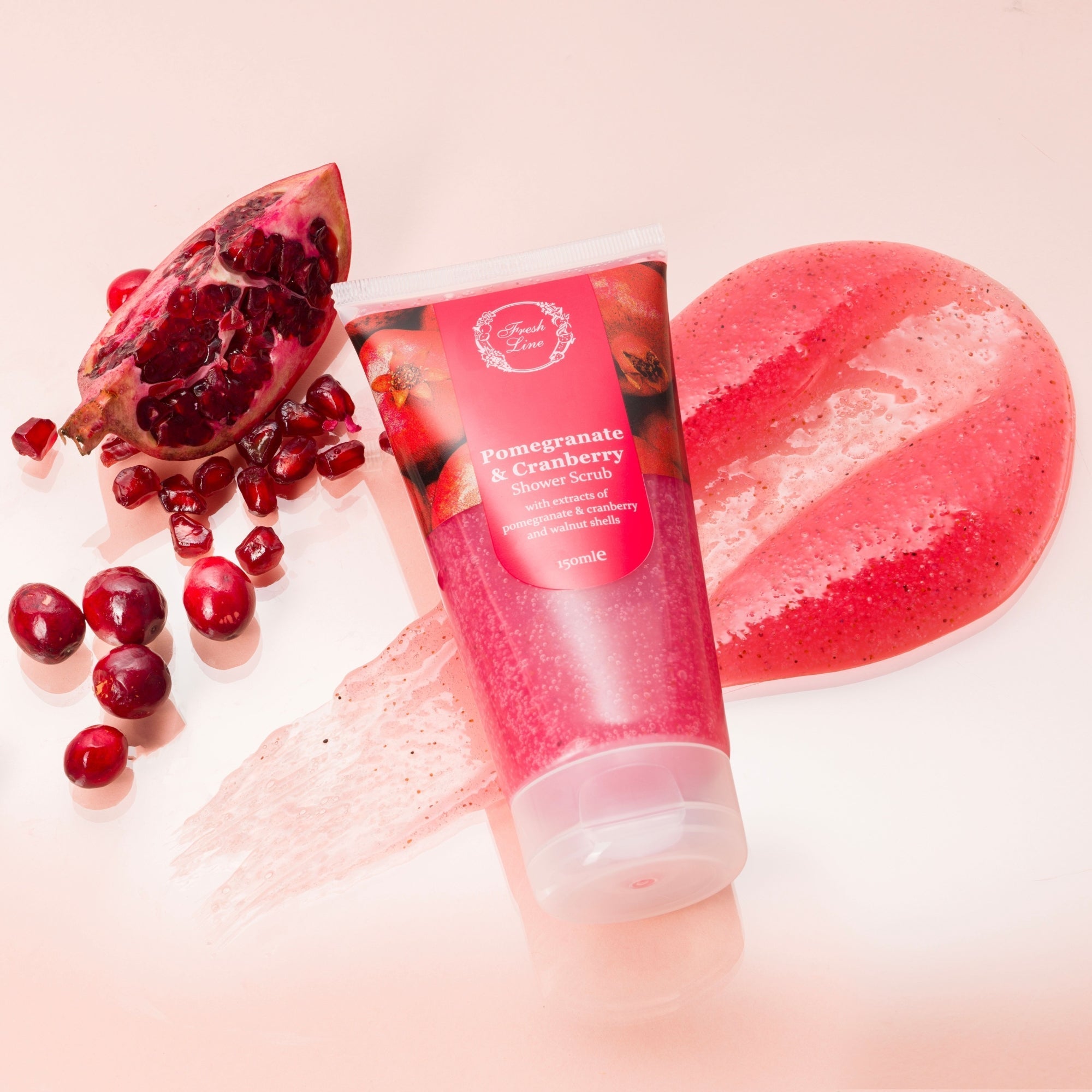 Ρόδι & Κράνμπερι Shower Scrub