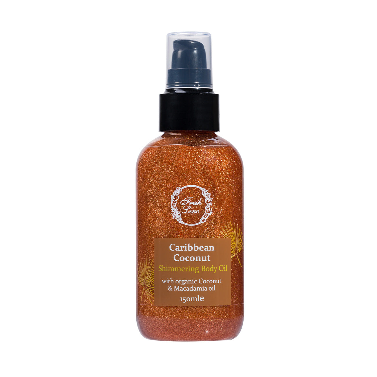 Caribbean Coconut Ξηρό Λάδι Λάμψης Σώματος